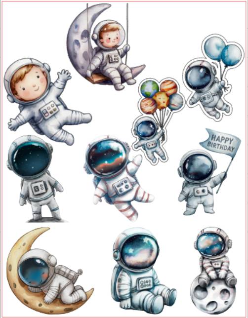 Galaxy Themed Stickers